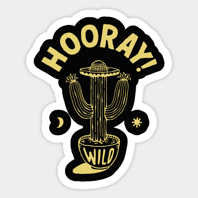 Hooray! Sticker by skitchman